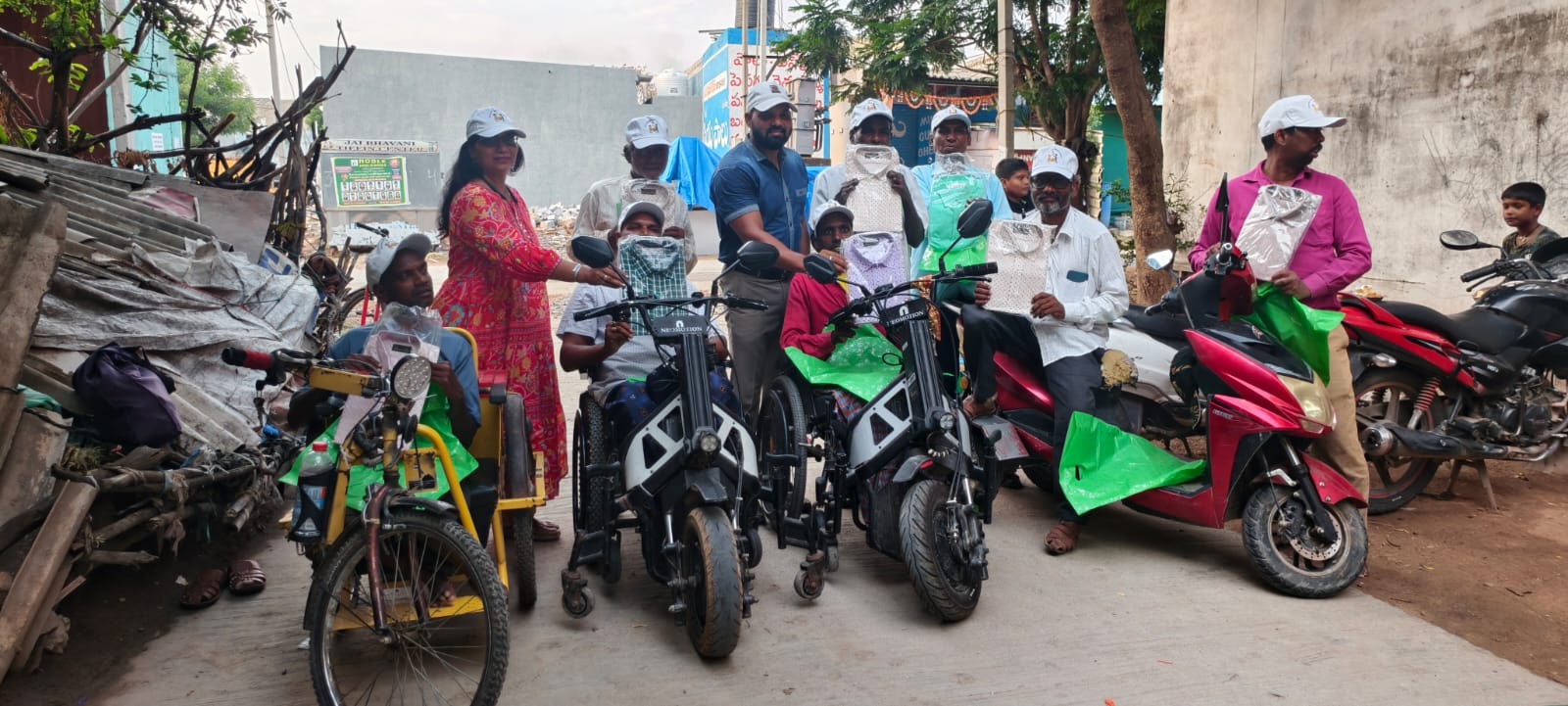 Father's Day celebration venue for blind, leprosy-affected and differently-abled fathers — Smile With Shine Welfare Society, Hyderabad