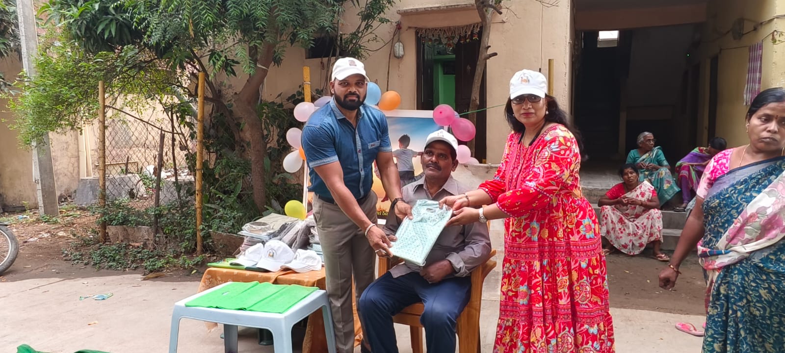 Father's Day hand-over moment with vulnerable fathers