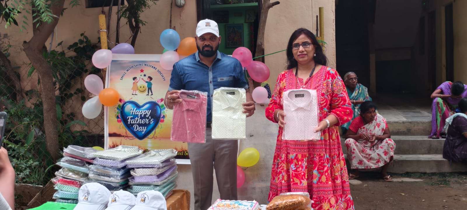 Smile With Shine team at the Father's Day welfare event 2026