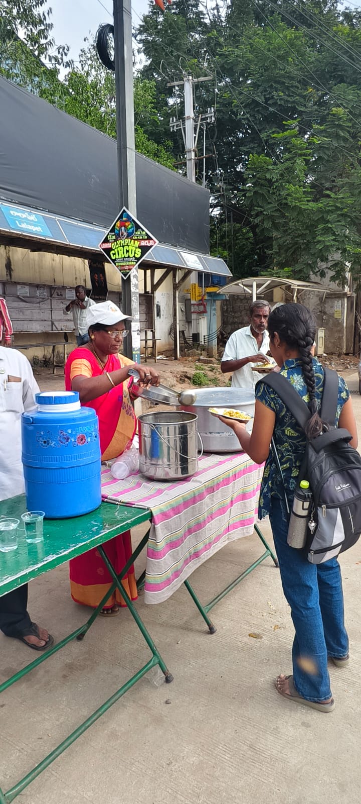 Warm breakfast and drinking water being prepared for service on the June 30 drive