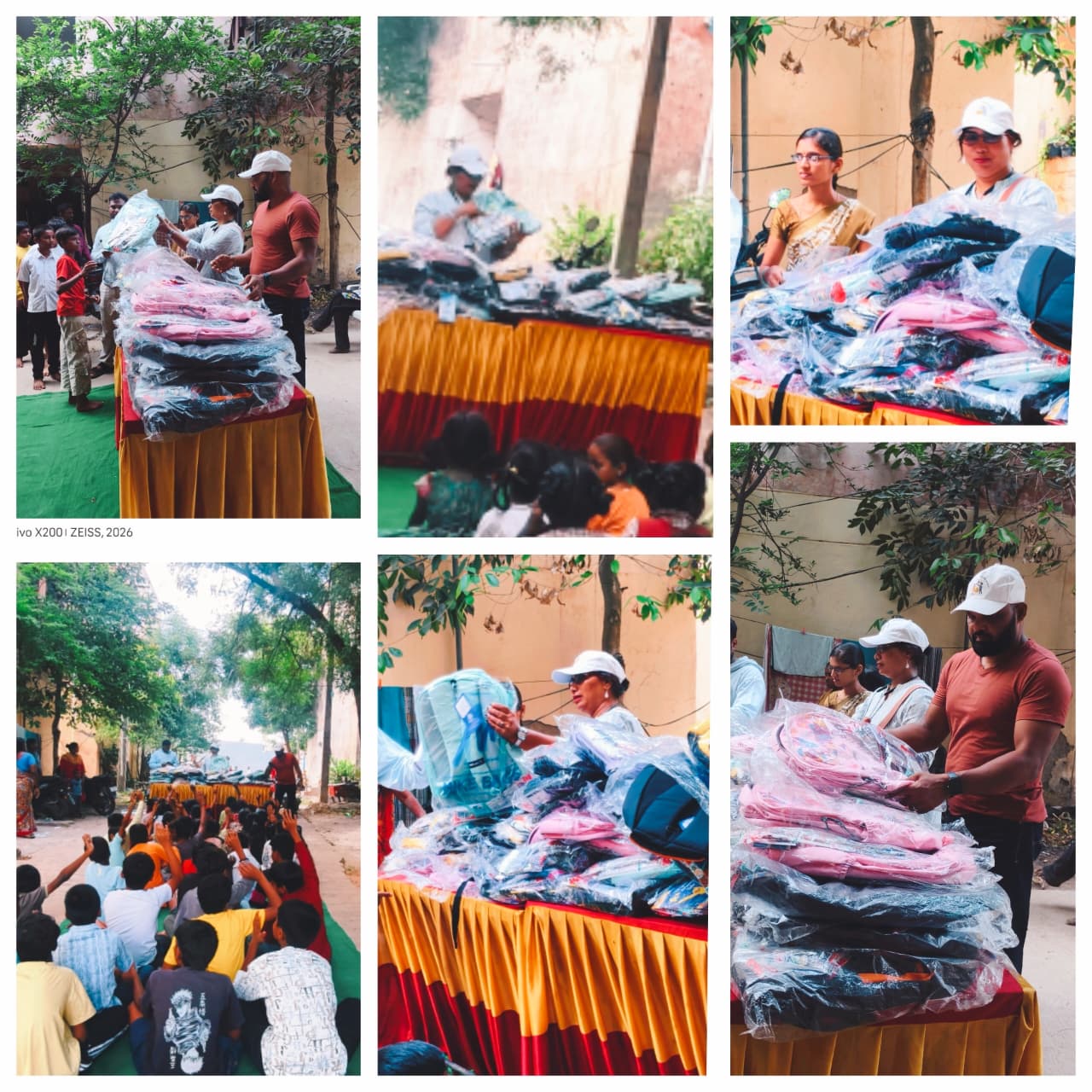 School bags and stationery for children from blind and differently-abled families