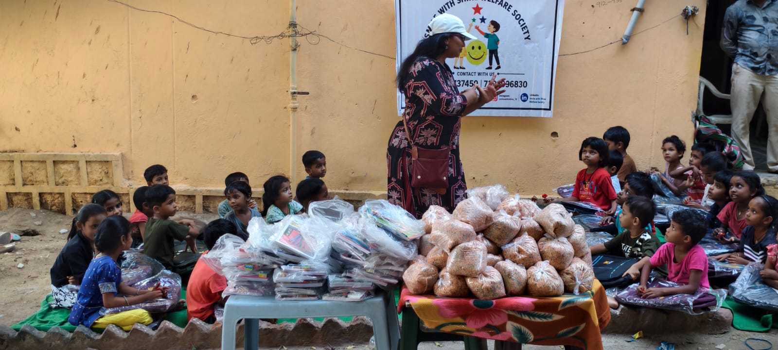 The ₹650 Educational Kit — a school bag, notebooks and stationery for an underprivileged child in Hyderabad