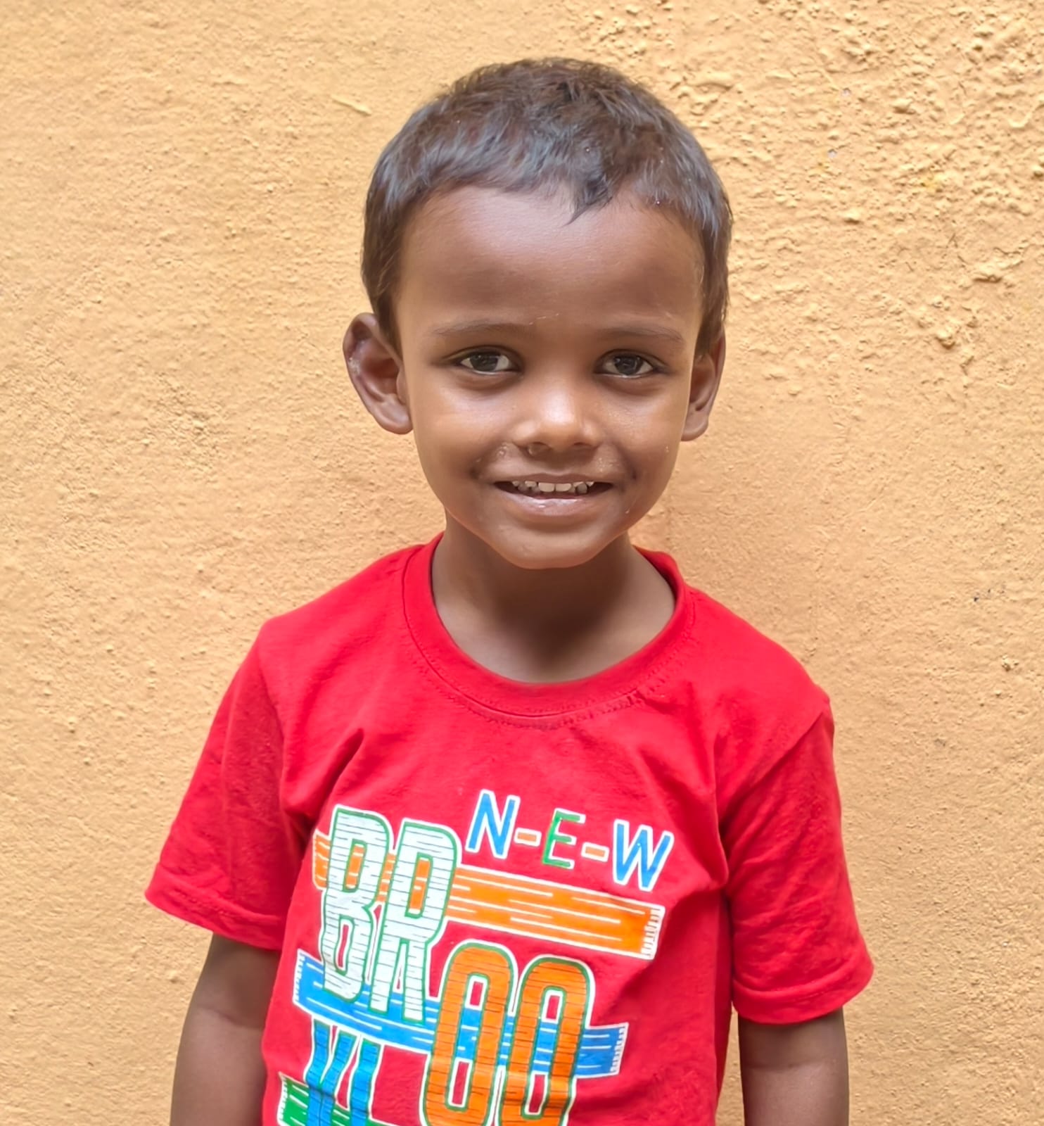 Mr. V. Nagesh, his wife Vijay and their two young sons Thilak and Bharath — a visually impaired family from Hyderabad seeking sponsorship support